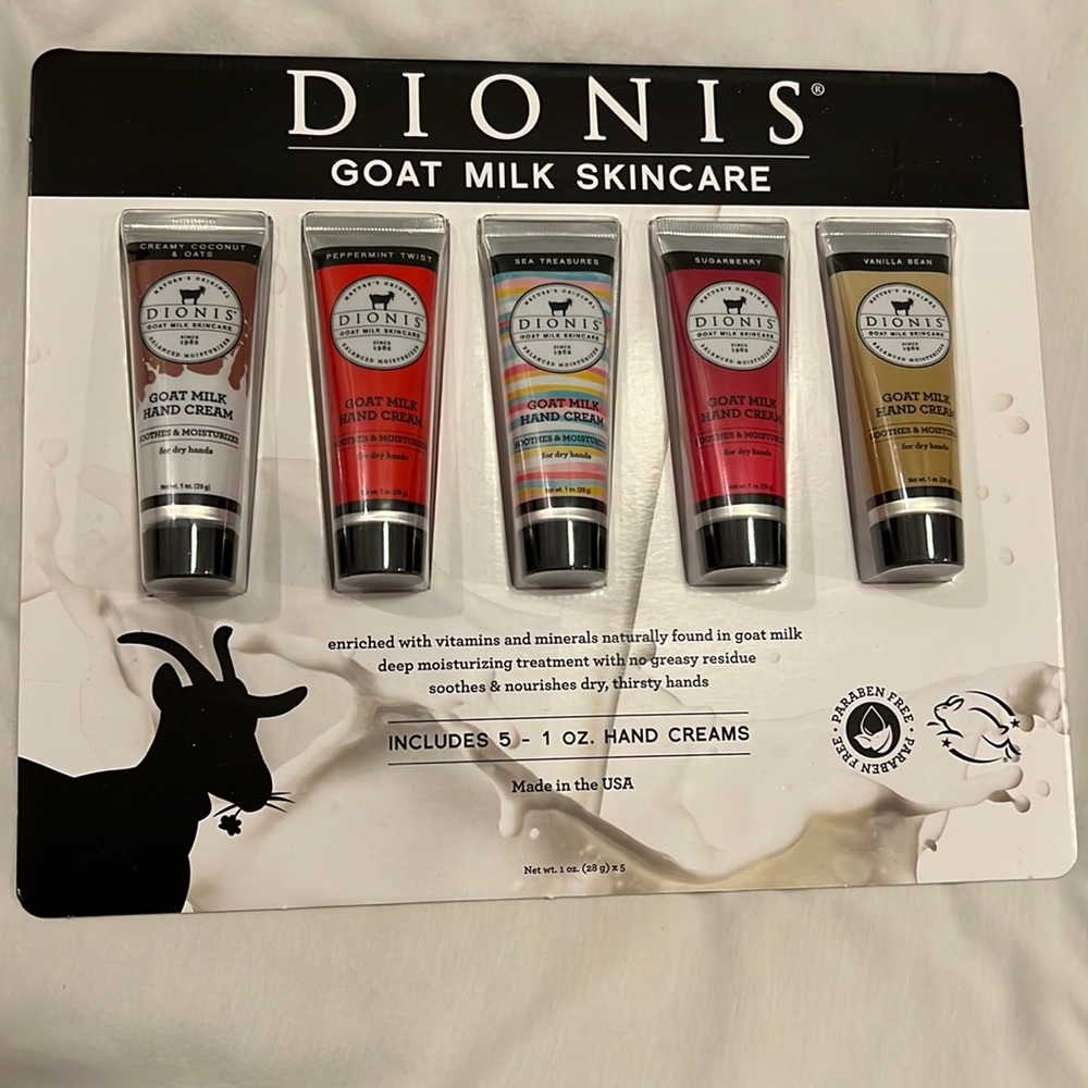 Dionis hand creams